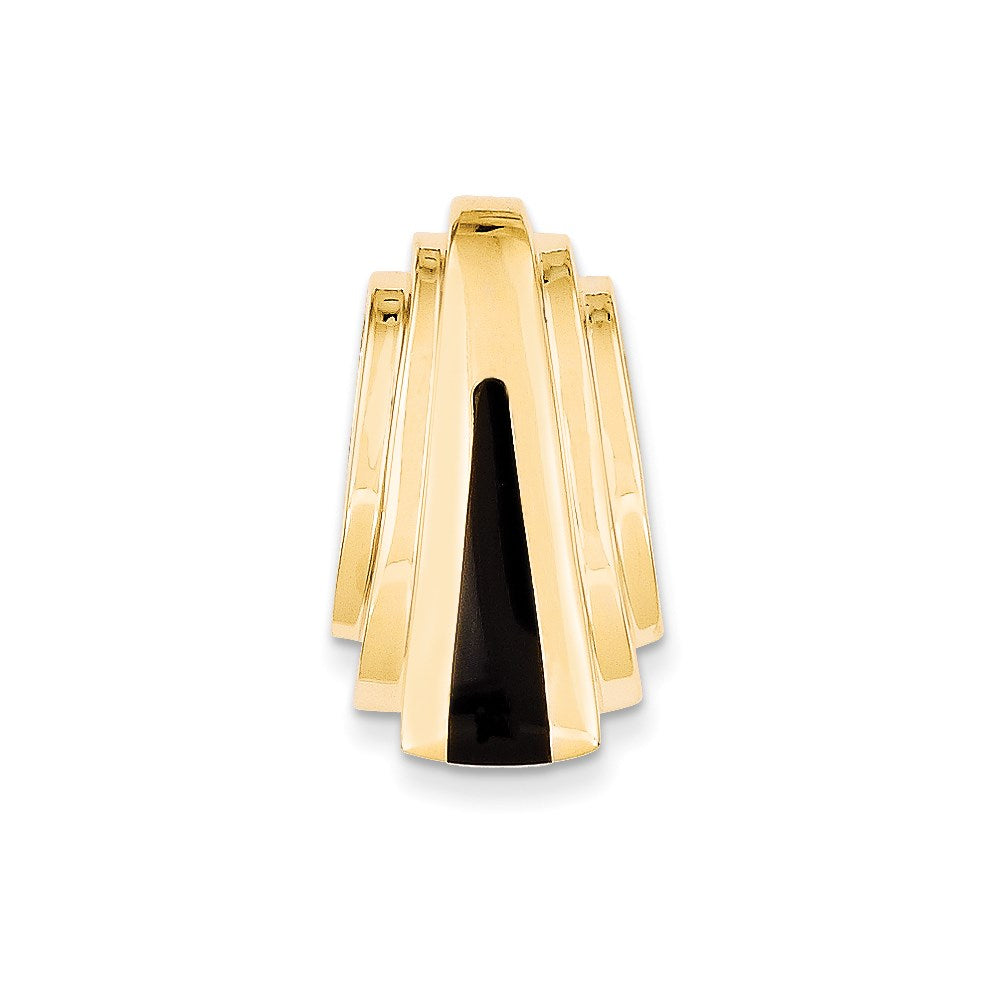 14K Gelbgold Onyx Anhänger