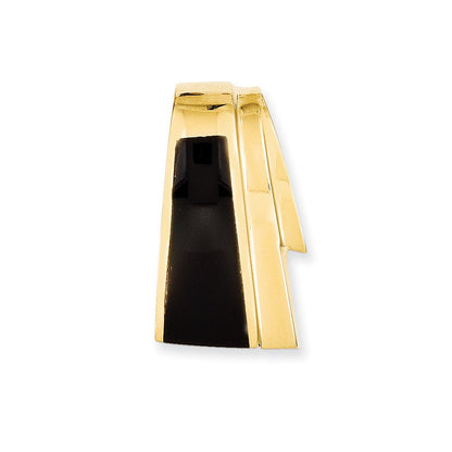 14K Gelbgold Onyx Anhänger