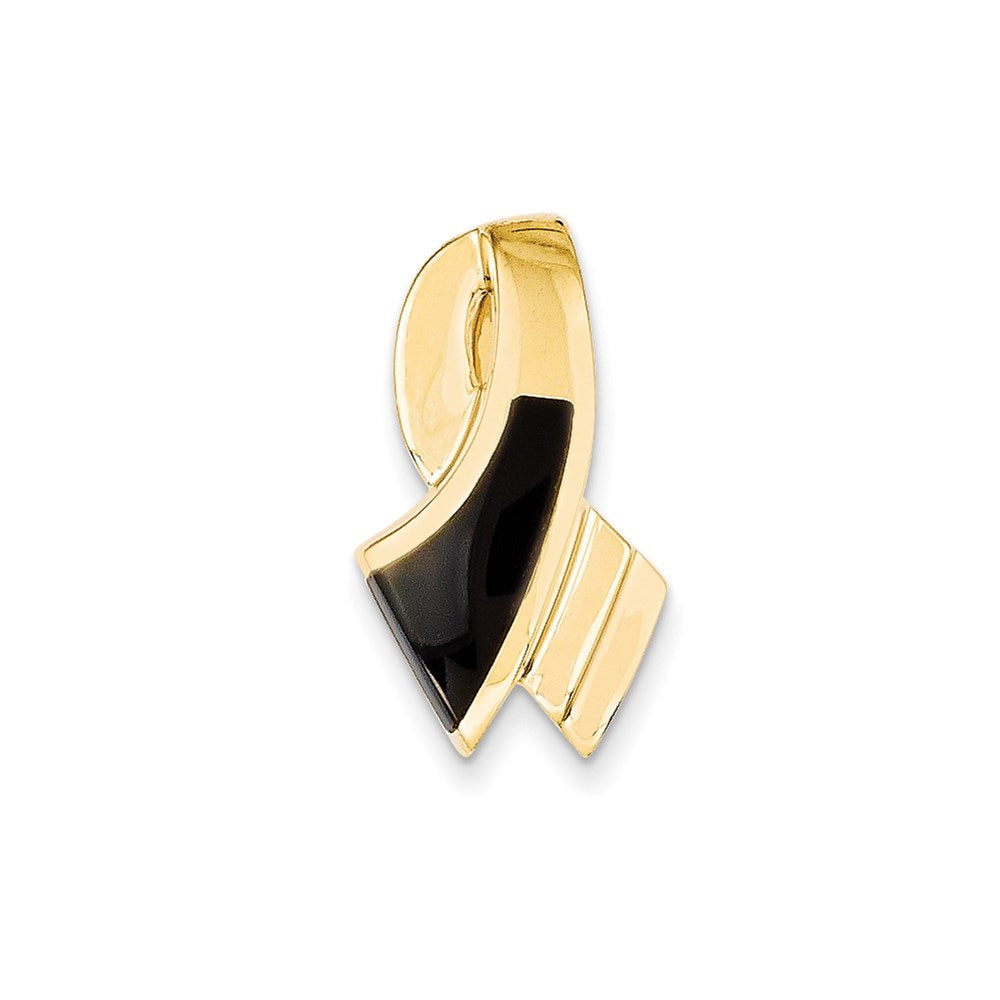 14K Gelbgold Onyx Anhänger