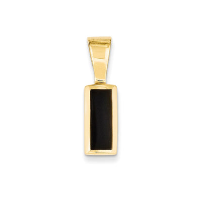 14K Gelbgold Onyx Anhänger