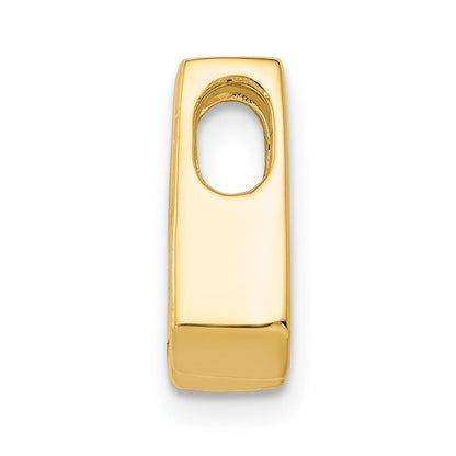 14K Gold AA-Diamant-Slide, 4 mm