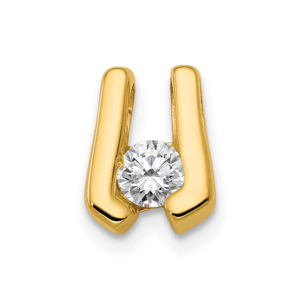 14K Gelbgold Diamant-Slide, VS, 3,75 mm