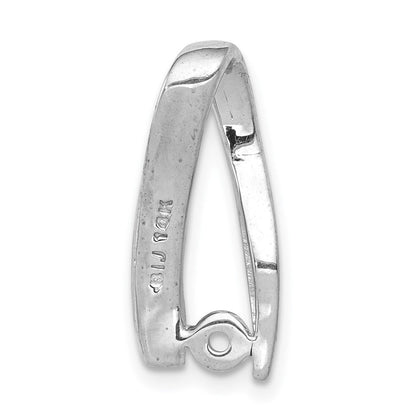 14K Weißgold Gleitanhänger für Kette mit rundem Labordiamant, 0,625 ct., VS/SI+ G+
