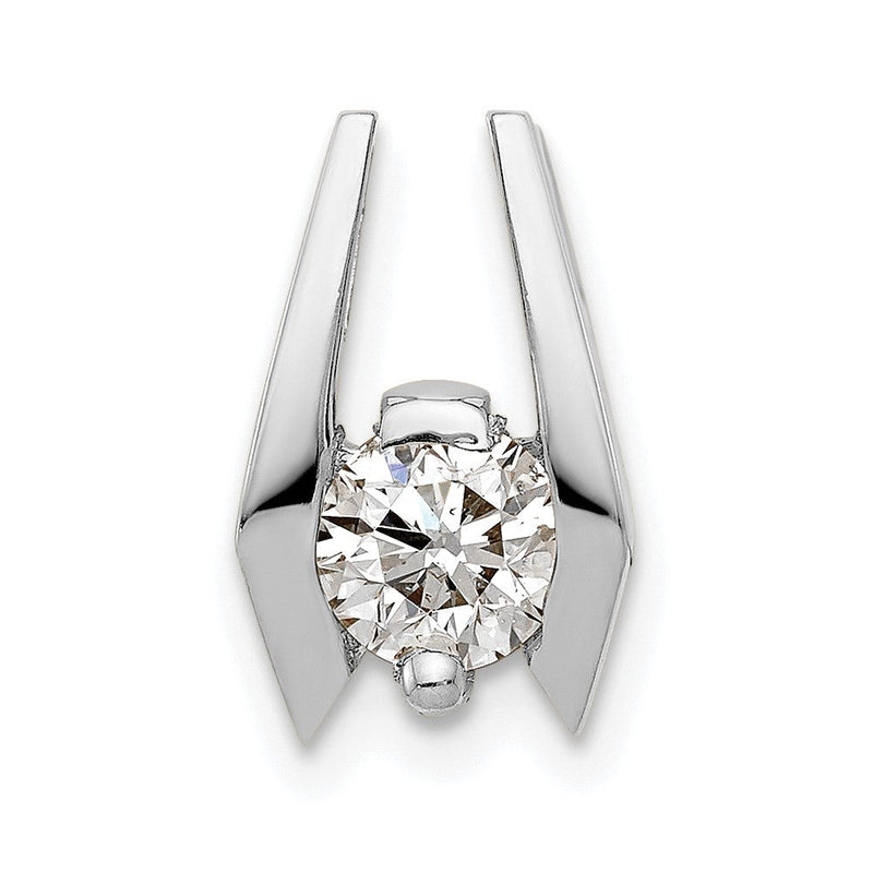 14K Weißgold 5,25 mm A Diamant-Schiebeanhänger