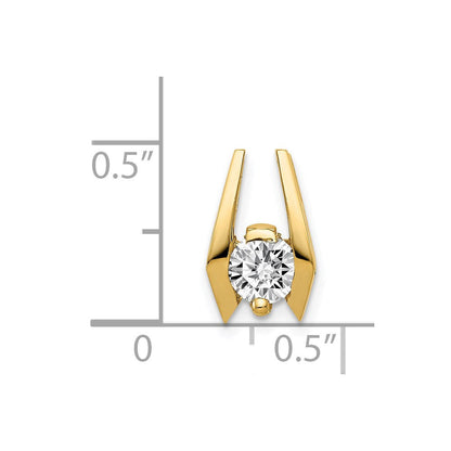 14K Gelbgold Diamant-Slide, 5,25 mm, VS
