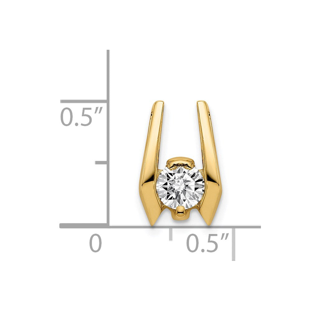 14K Gelbgold Diamant-Slider, A-Qualität, 4,75 mm