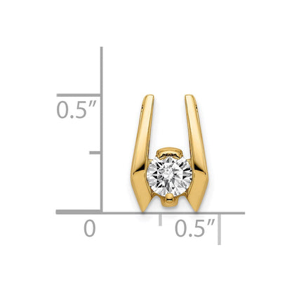 14K Gelbgold Diamant-Slider, A-Qualität, 4,75 mm