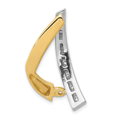 14K Bicolor Diamant-Anhänger