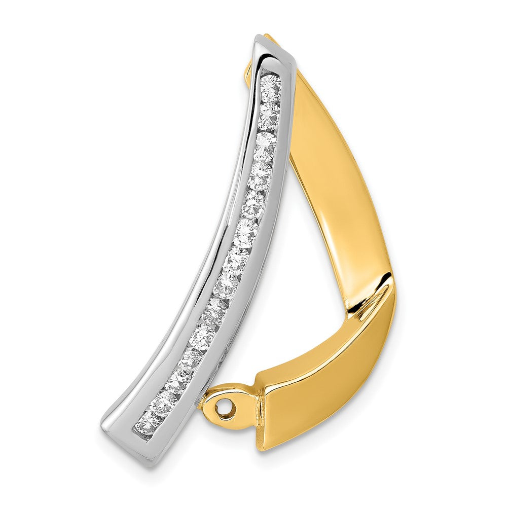 14K Bicolor Diamant-Anhänger