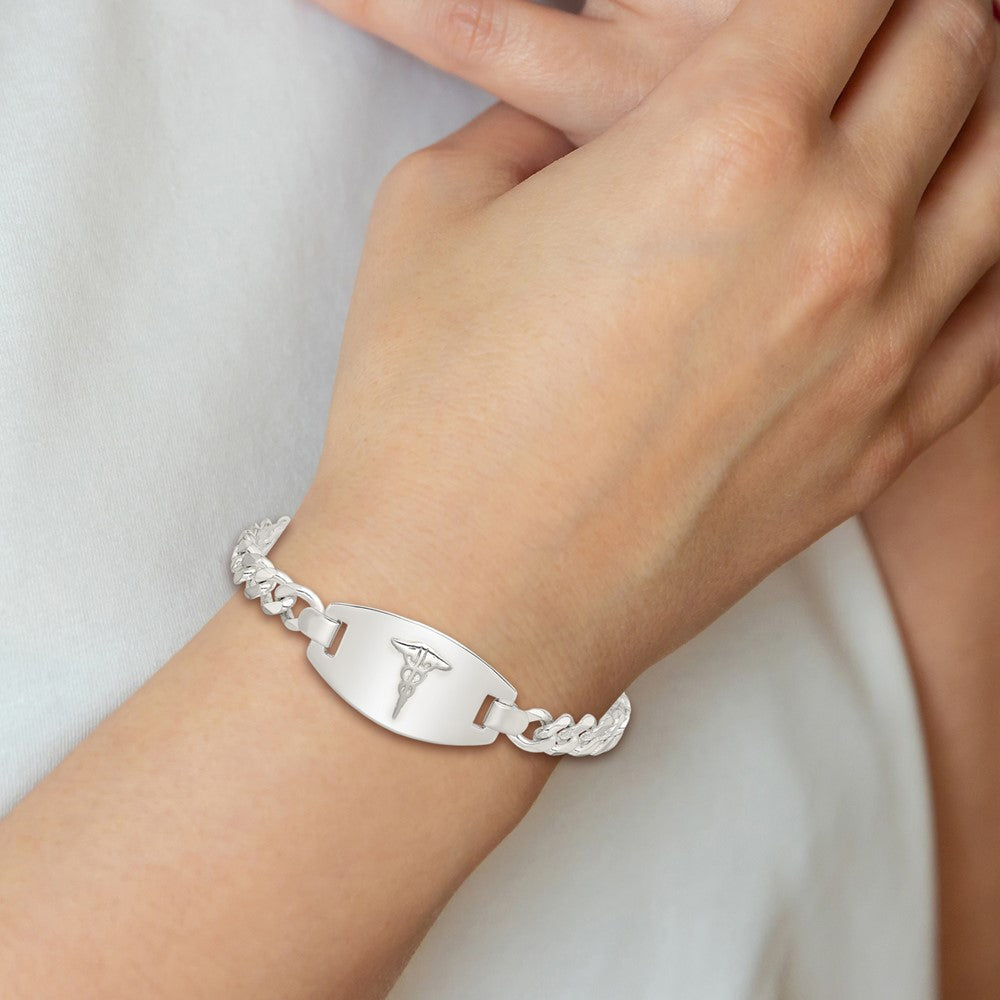 Sterlingsilber Medizinisch Schmuck Panzer Glieder Armband