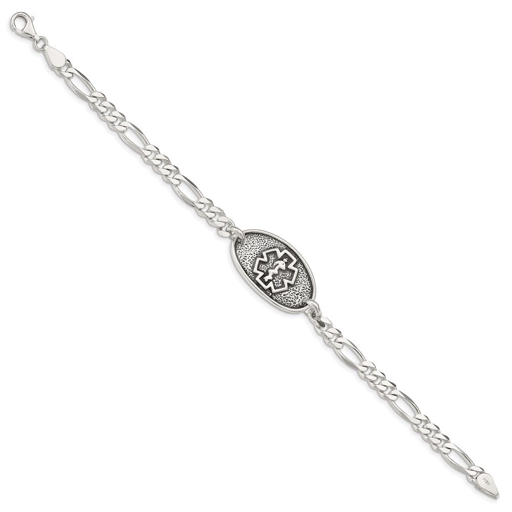 Sterlingsilber Antikisiert / Poliert Medizinisch Armband