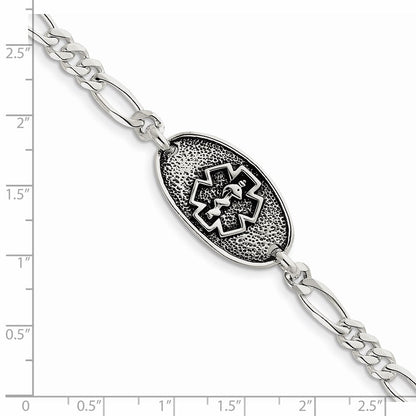 Sterlingsilber Antikisiert / Poliert Medizinisch Armband