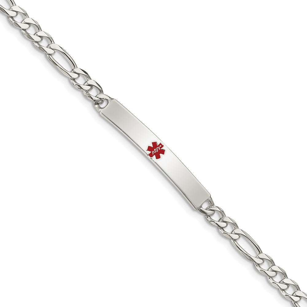 Sterlingsilber Poliert Medizinisch Figaro Anker Glieder Id Armband
