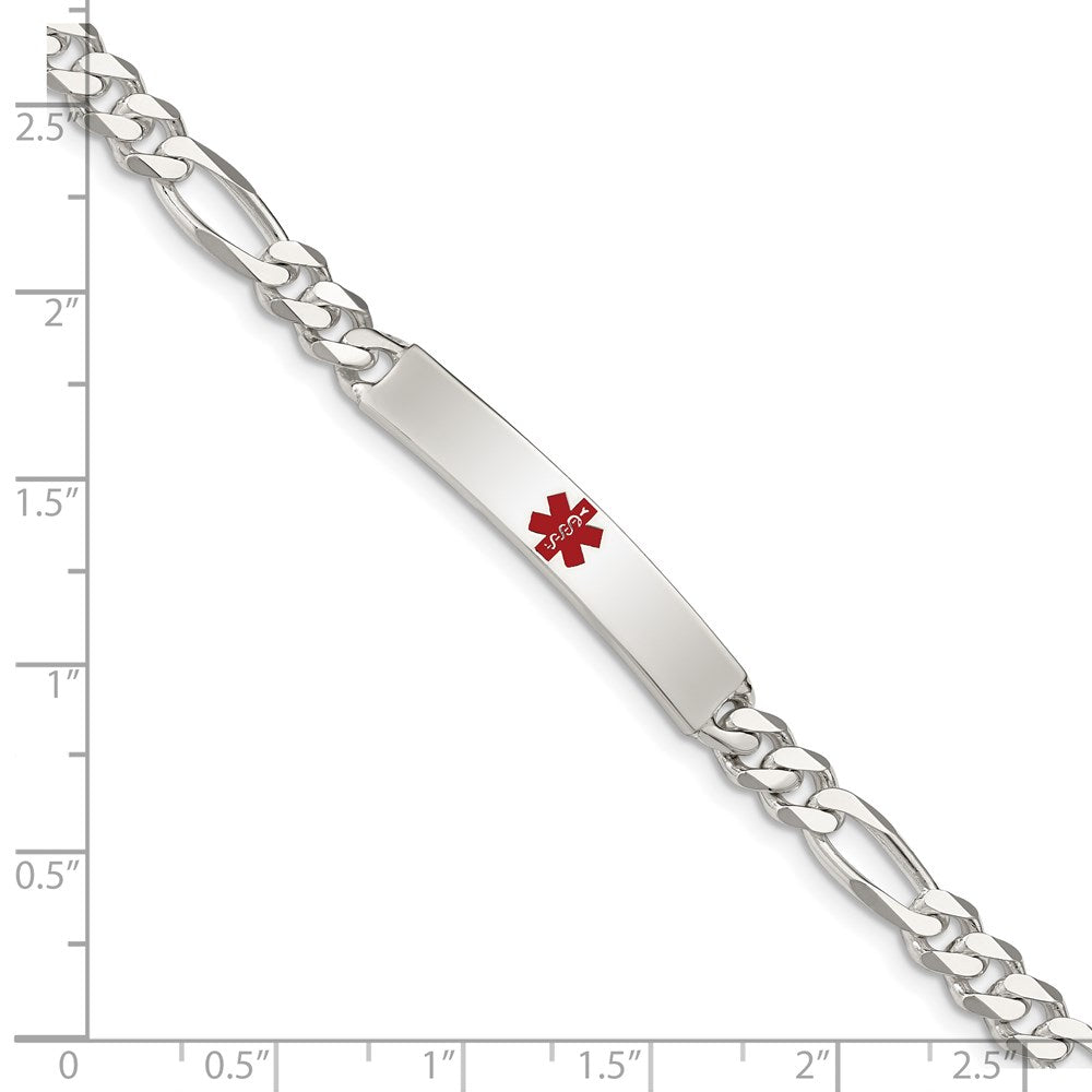 Sterlingsilber Poliert Medizinisch Figaro Anker Glieder Id Armband