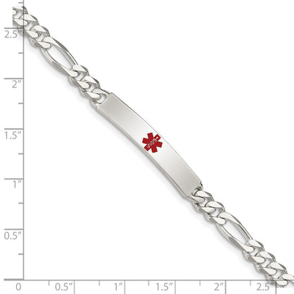 Sterlingsilber Poliert Medizinisch Figaro Anker Glieder Id Armband