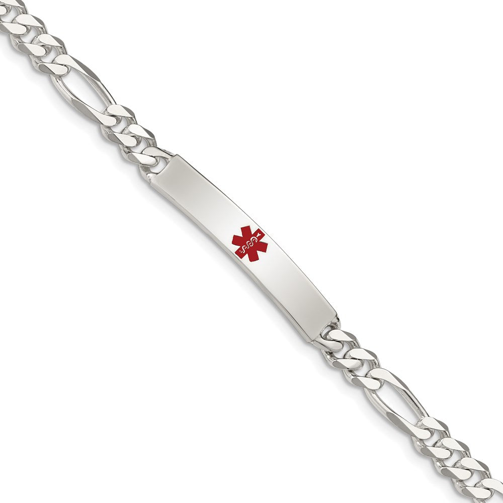 Sterlingsilber Poliert Medizinisch Figaro Anker Glieder Id Armband