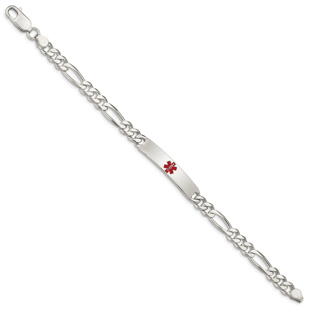 Sterlingsilber Poliert Medizinisch Figaro Anker Glieder Id Armband