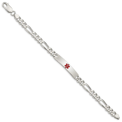Sterlingsilber Poliert Medizinisch Figaro Anker Glieder Id Armband