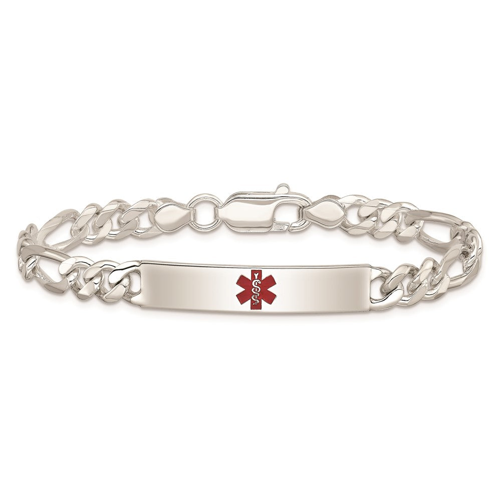 Sterlingsilber Poliert Medizinisch Figaro Anker Glieder Id Armband