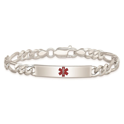 Sterlingsilber Poliert Medizinisch Figaro Anker Glieder Id Armband