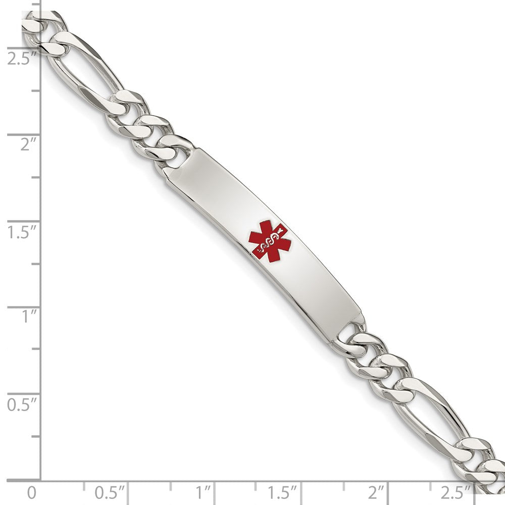 Sterlingsilber Poliert Medizinisch Figaro Anker Glieder Id Armband