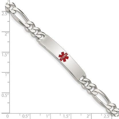 Sterlingsilber Poliert Medizinisch Figaro Anker Glieder Id Armband