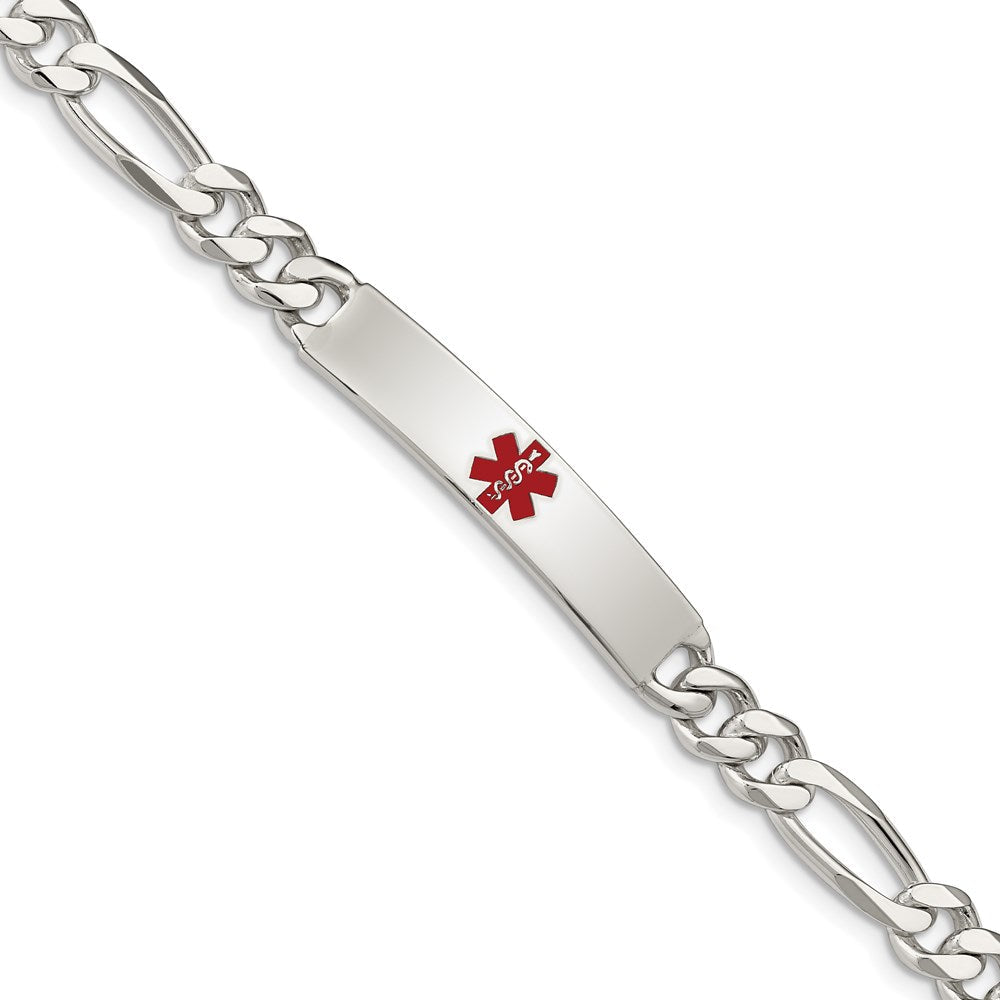 Sterlingsilber Poliert Medizinisch Figaro Anker Glieder Id Armband