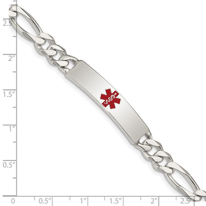 Sterlingsilber Poliert Medizinisch Figaro Anker Glieder Id Armband