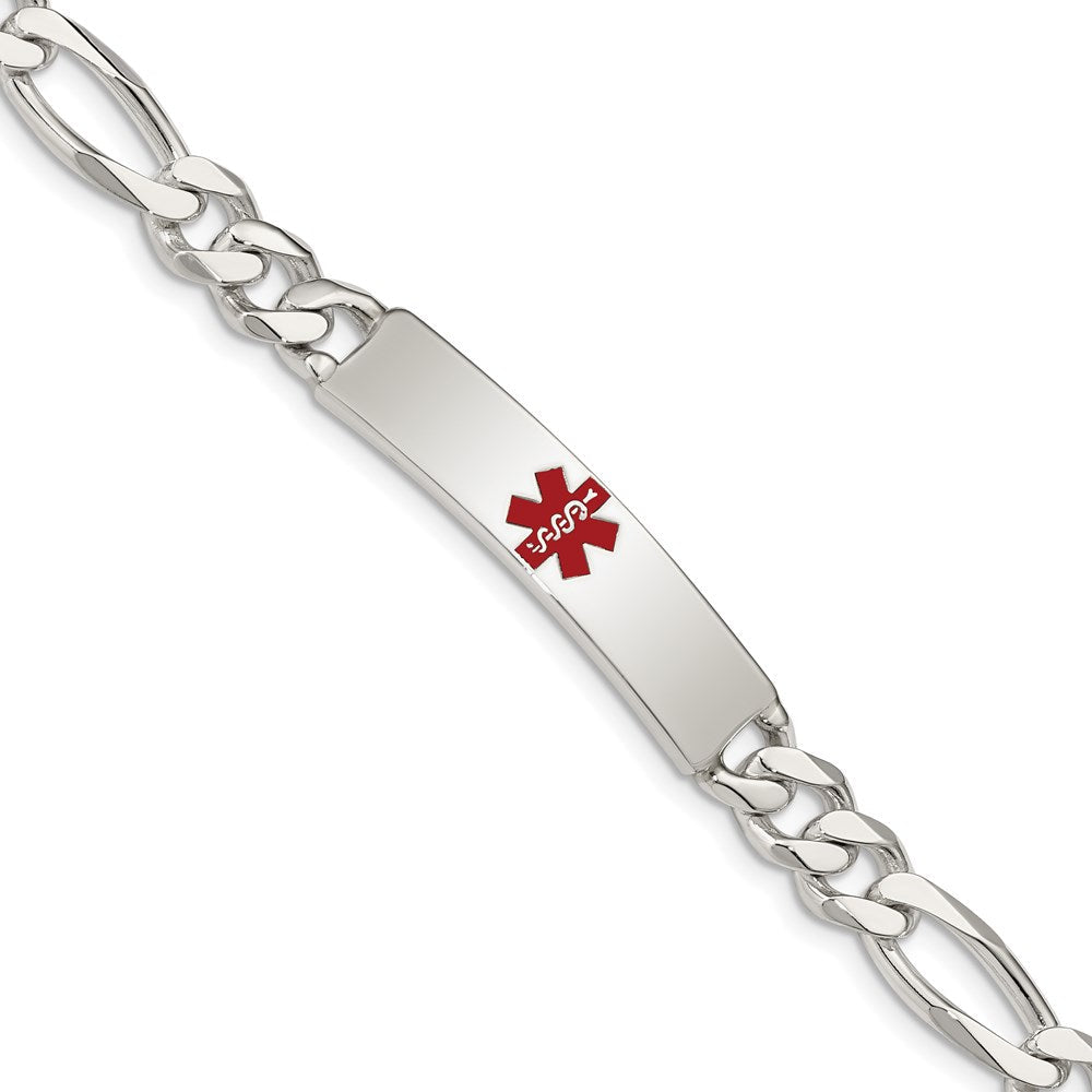 Sterlingsilber Poliert Medizinisch Figaro Anker Glieder Id Armband