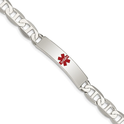 Sterlingsilber Poliert Medizinisch Anker Glieder Id Armband