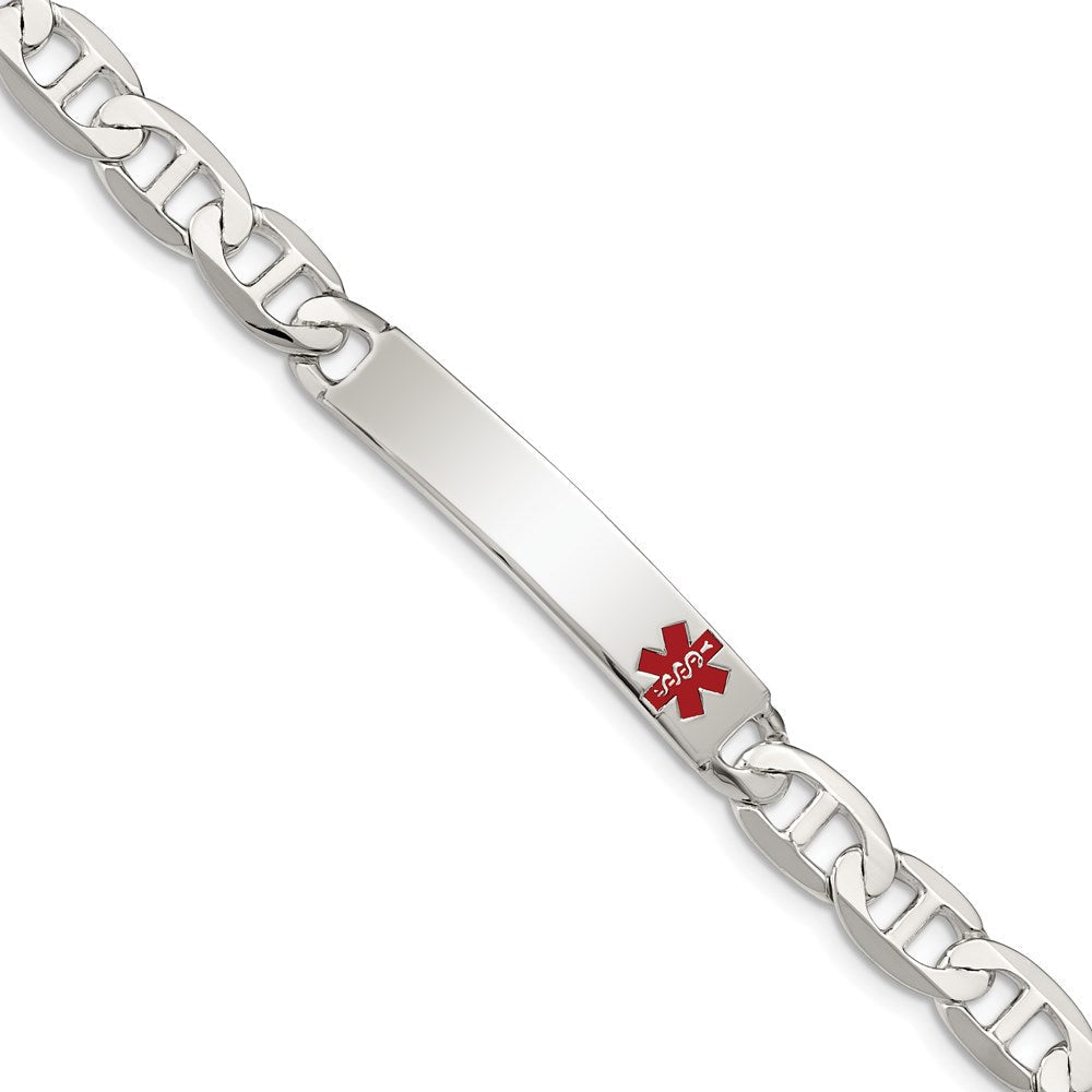 Sterlingsilber Poliert Medizinisch Anker Glieder Id Armband