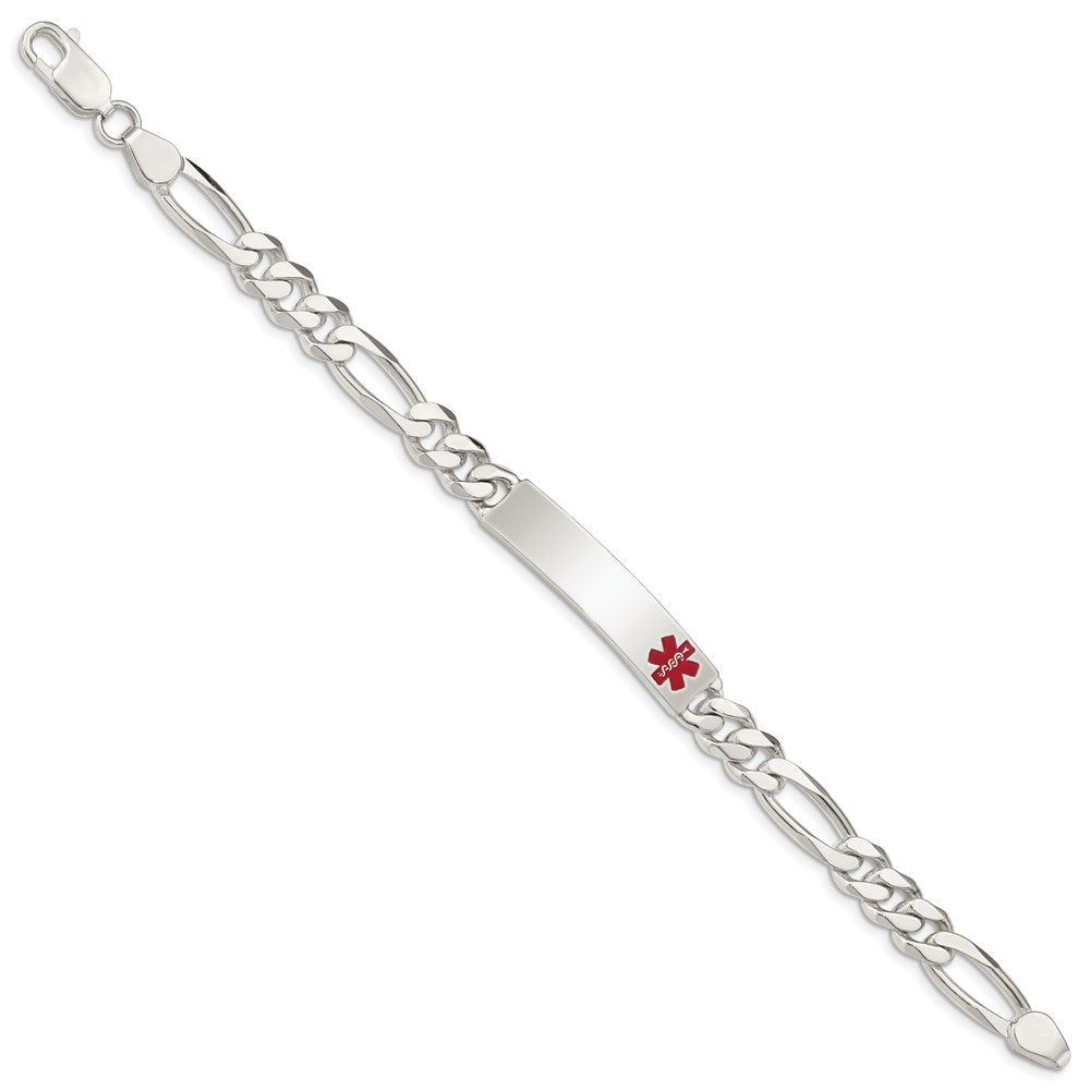 Sterlingsilber Poliert Medizinisch Figaro Anker Glieder Id Armband