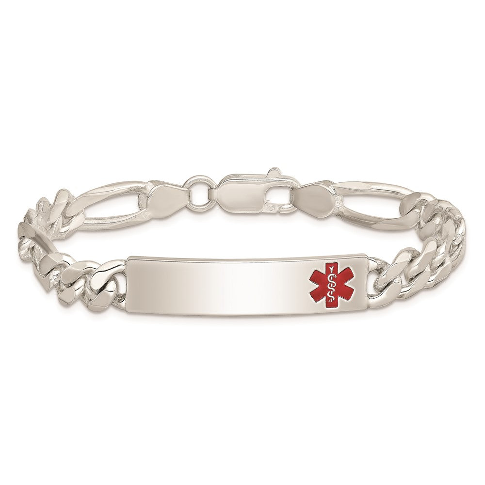 Sterlingsilber Poliert Medizinisch Figaro Anker Glieder Id Armband