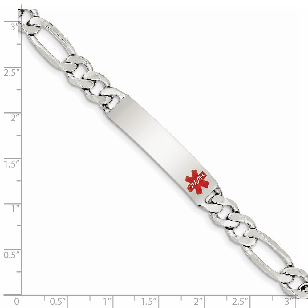Sterlingsilber Poliert Medizinisch Figaro Anker Glieder Id Armband