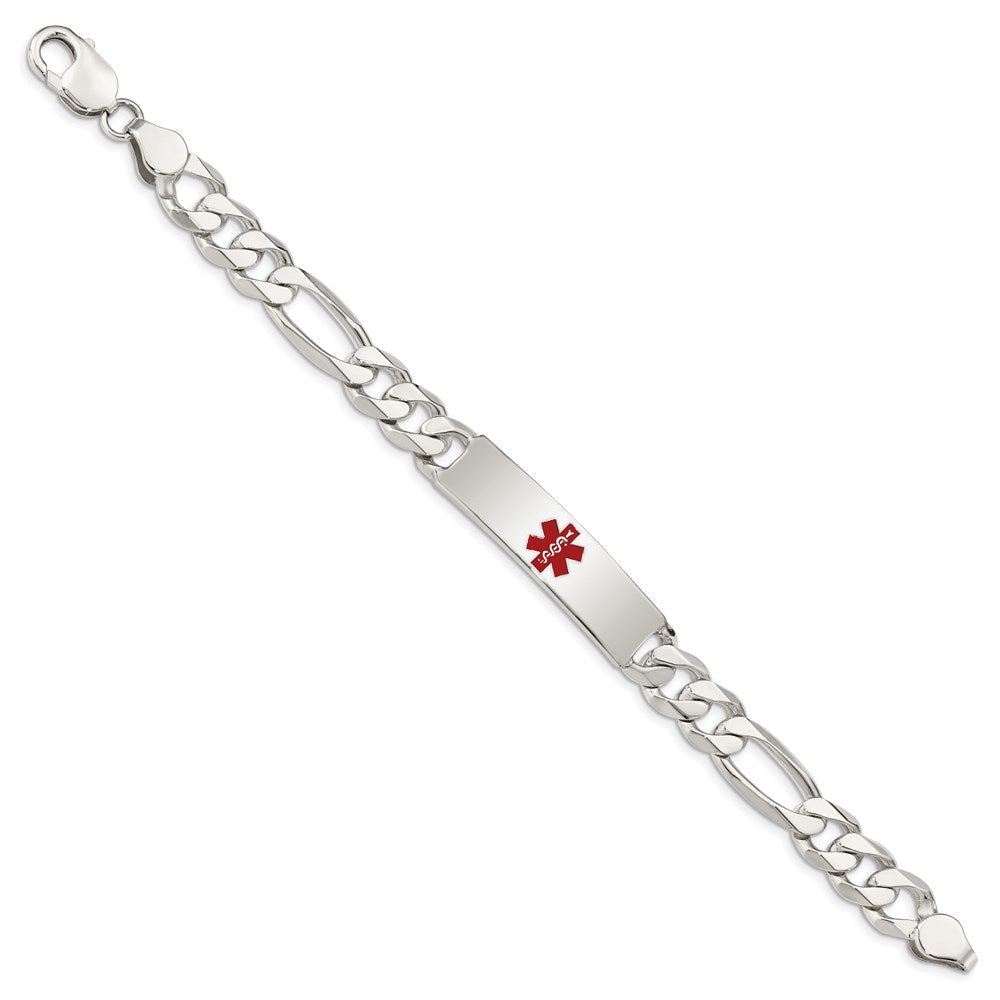 Sterlingsilber Poliert Medizinisch Figaro Anker Glieder Id Armband