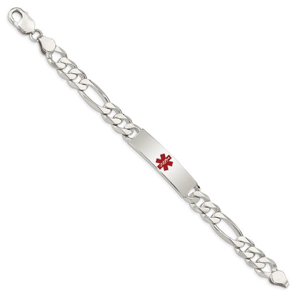 Sterlingsilber Poliert Medizinisch Figaro Anker Glieder Id Armband
