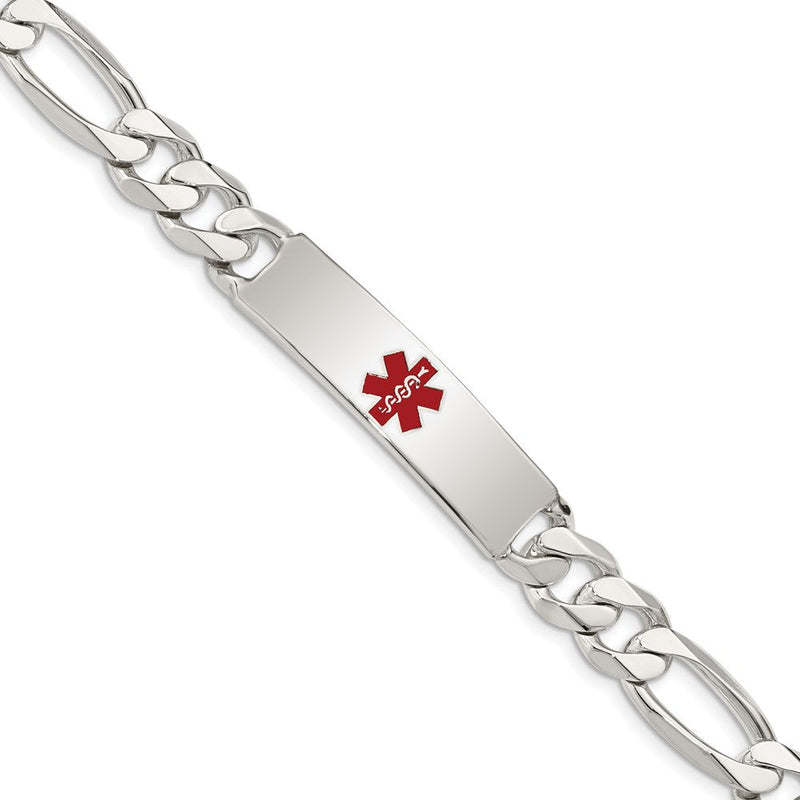 Sterlingsilber Poliert Medizinisch Figaro Anker Glieder Id Armband