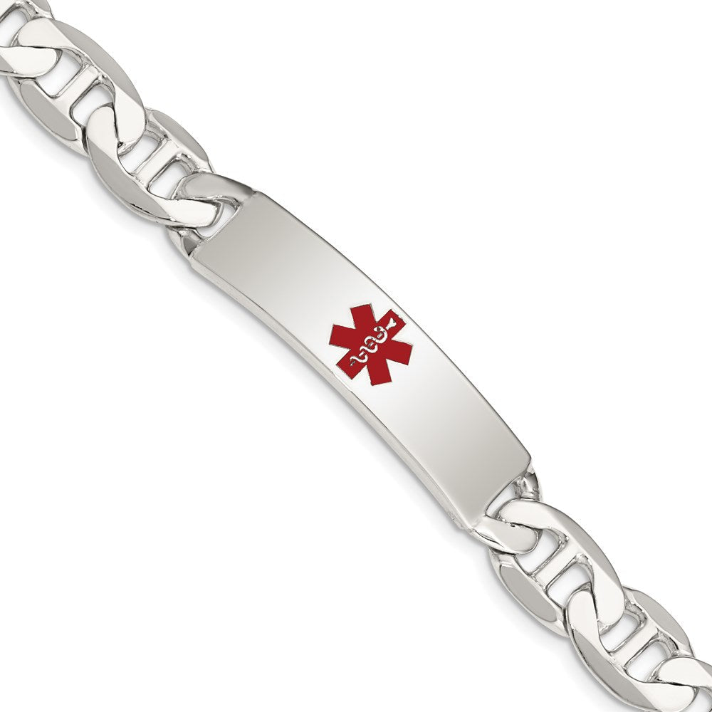 Sterlingsilber Poliert Medizinisch Anker Glieder Id Armband