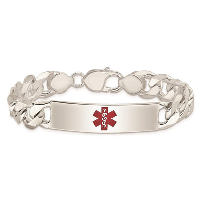 Sterlingsilber Poliert Medizinisch Panzer Glieder Id Armband