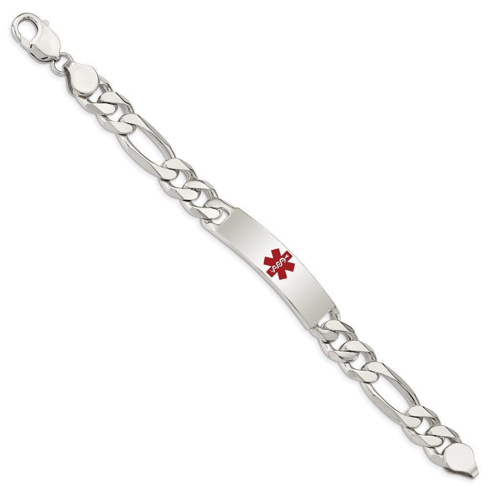 Sterlingsilber Poliert Medizinisch Figaro Anker Glieder Id Armband