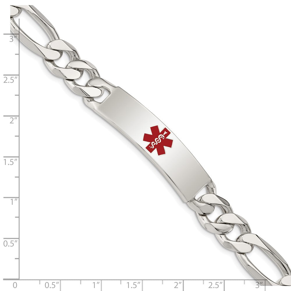 Sterlingsilber Poliert Medizinisch Figaro Anker Glieder Id Armband