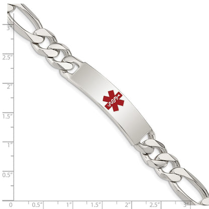 Sterlingsilber Poliert Medizinisch Figaro Anker Glieder Id Armband