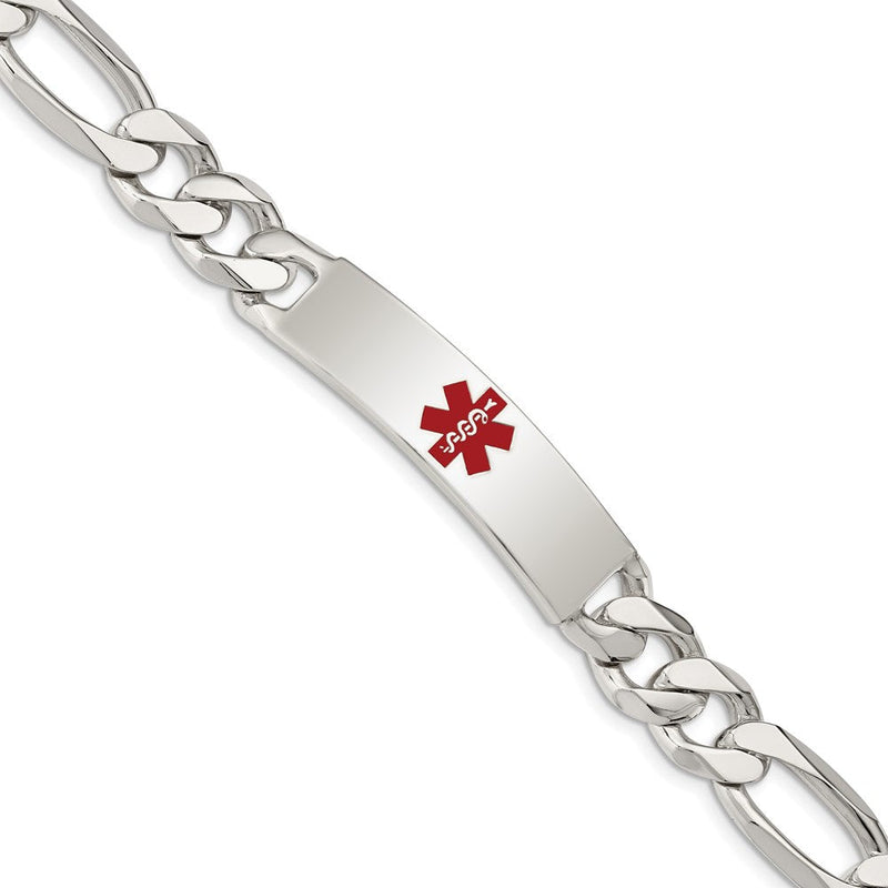 Sterlingsilber Poliert Medizinisch Figaro Anker Glieder Id Armband