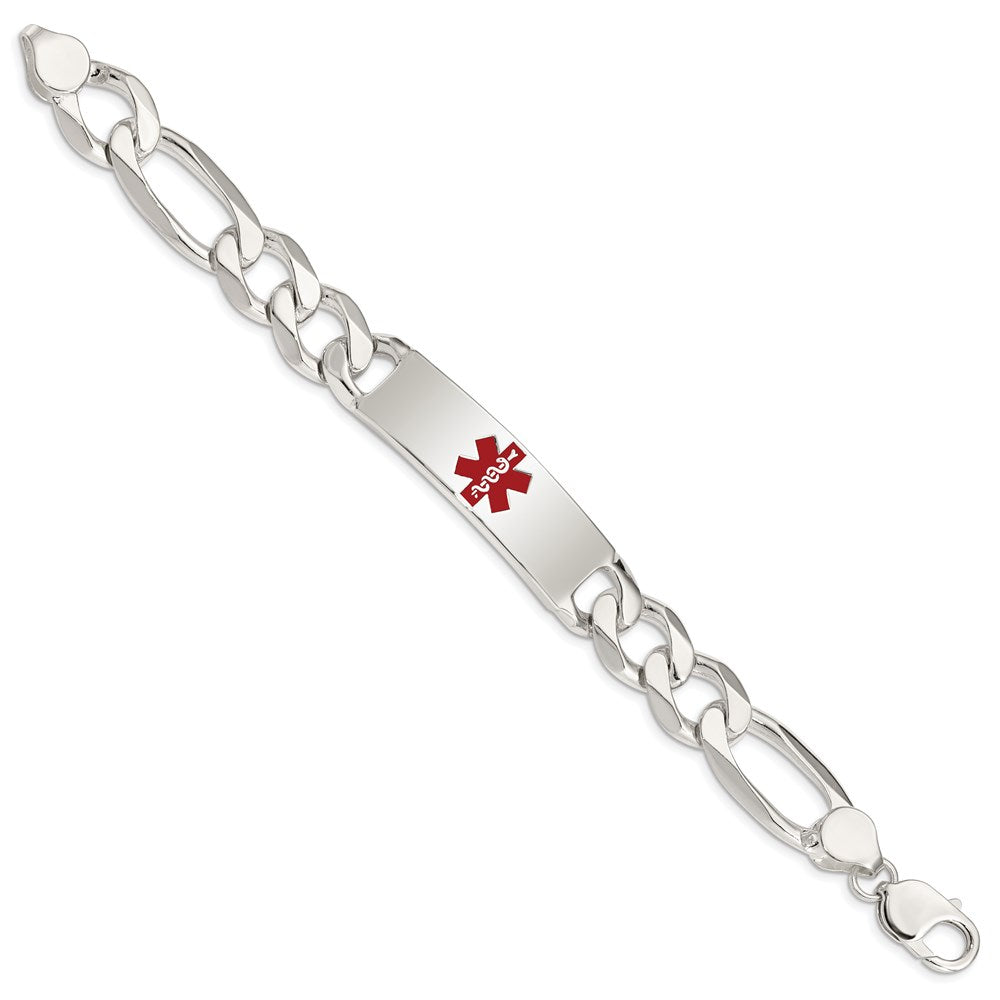 Sterlingsilber Poliert Medizinisch Figaro Anker Glieder Id Armband