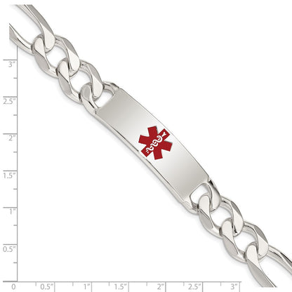 Sterlingsilber Poliert Medizinisch Figaro Anker Glieder Id Armband