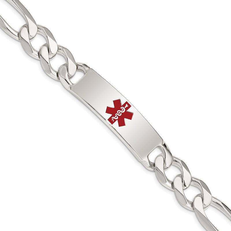 Sterlingsilber Poliert Medizinisch Figaro Anker Glieder Id Armband