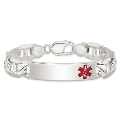 Sterlingsilber Poliert Medizinisch Anker Glieder Id Armband