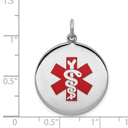 Sterlingsilber Rhodiniert Medizinisch Schmuck Anhänger
