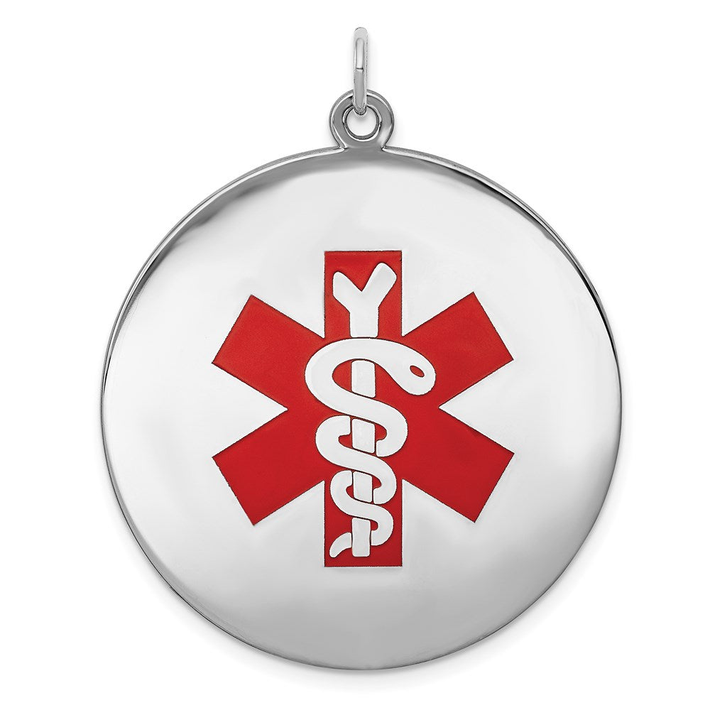 Sterlingsilber Rhodiniert Medizinisch Schmuck Anhänger
