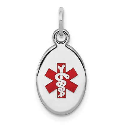 Sterlingsilber Rhodiniert Medizinisch Schmuck Charm